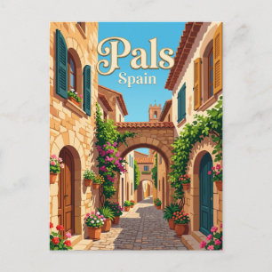 Gasse in Pals Spanien Postkarte