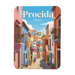 Gasse in Procida Italien Magnet