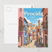 Gasse in Procida Italien Postkarte (Vorne/Hinten)