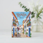 Gasse in Ronda Spanien Postkarte (Stehend Vorderseite)