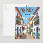 Gasse in Ronda Spanien Postkarte (Vorne/Hinten)