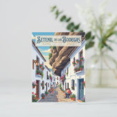 Gasse in Setenil de las Bodegas Spanien Postkarte (Stehend Vorderseite)