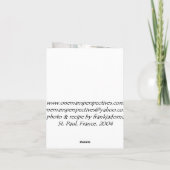 Gasse in St Paul, Frankreich Karte (Rückseite)