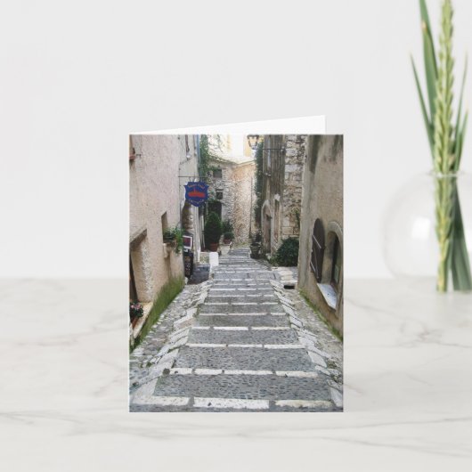 Gasse in St Paul, Frankreich Karte (Vorderseite)