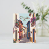 Gasse, Trujillo Spanien Postkarte (Stehend Vorderseite)
