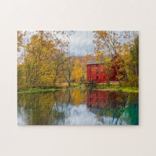 Gassen-Mühle und Frühling Puzzle