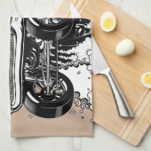 Gasser Küchengeschirr 1957 Geschirrtuch (Viertel Falte)