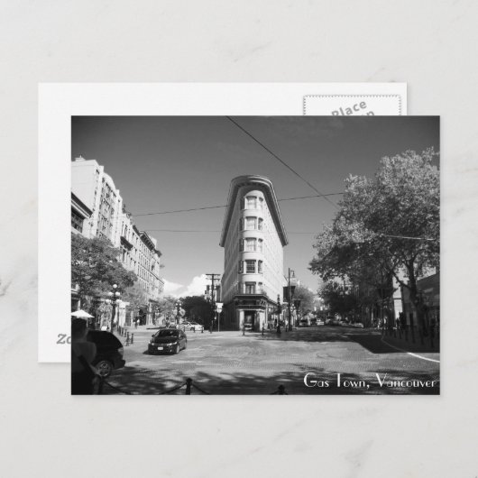 Gasstadt Vancouver Postkarte (Vorne/Hinten)