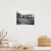 Gasstation Amoco, 1925. Vintages Foto Poster (Küche)