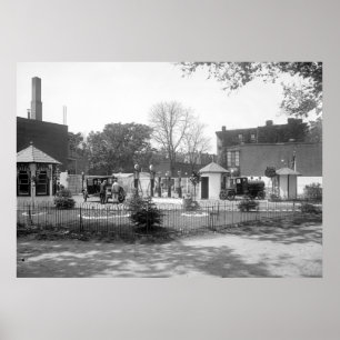 Gasstation der 20er Jahre Poster