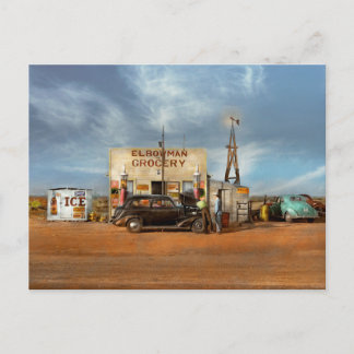 Gasstation - Mitten im Nirgendwo 1940 Postkarte
