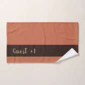 Gast #1 Benutzerdefinierter Text-Struktur Badhandtuch Set (Handtuch)