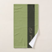 Gast #2 Benutzerdefinierter Text-Aufbau Badhandtuch Set (Handtuch)