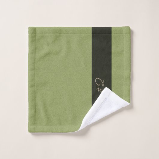 Gast #2 Benutzerdefinierter Text-Aufbau Badhandtuch Set (Waschlappen)