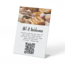 Gast-berührungsloses QR-Code Bäckerei benutzerdefi