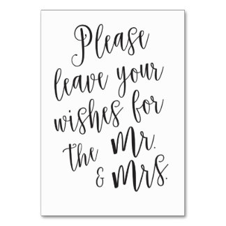 Gast Book Sign Tischnummer