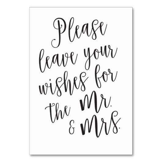 Gast Book Sign Tischnummer (Rückseite)