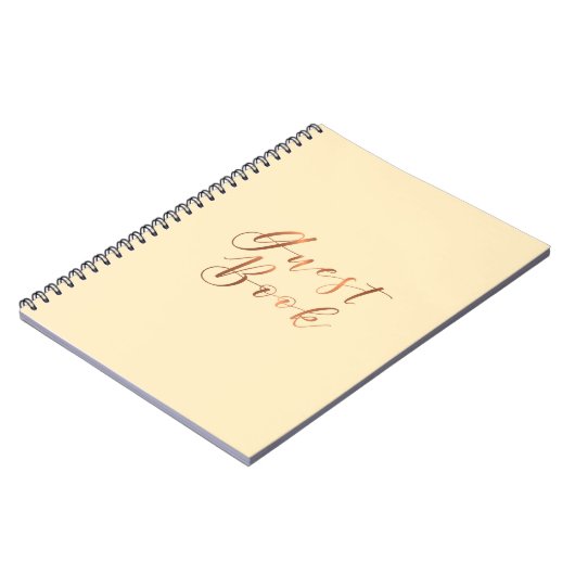 Gast Book-Skriptdesign im Kupferstich Notizblock (Linke Seite)