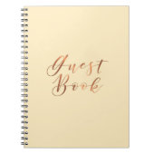 Gast Book-Skriptdesign im Kupferstich Notizblock (Vorderseite)