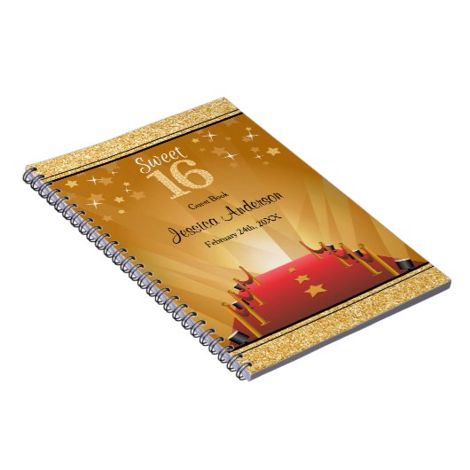 Gast-Buch des roter Notizblock (Rechte Seite)