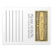 Gast-Buch-Einsatz paginiert Notizblock (Vorderseite)