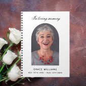 Gast-Buch Gedenkfeier Weißer Bogen Foto Notizblock