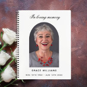 Gast-Buch Gedenkfeier Weißer Bogen Foto Notizblock