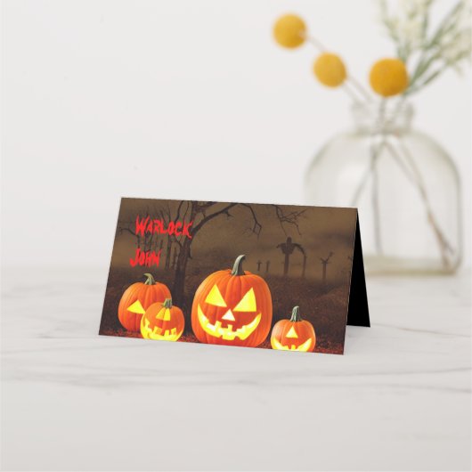 Gast Creepy Graveyard Eat and Drinks, wenn Sie es  Platzkarte (Vorderseite)