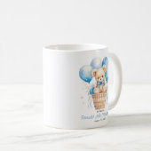 Gast Geschenk mit Balloon Teddy Bär für Boy Baptis Kaffeetasse (VorderseiteRechts)