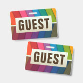 Gast Identifikations-Karte Ausweis (Vorder- & Rückseite)