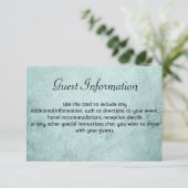 Gast Information Card auf Vintagem Papier Begleitkarte (Stehend Vorderseite)
