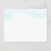 Gast Information Cards | Farbe Rosa und Blau Begleitkarte (Rückseite)