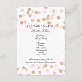 Gast Information Copper Foil Glitzer Lights Begleitkarte (Rückseite)