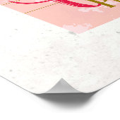 Gast Karo Empfang Red Wine Bitte Bar Poster (Ecke)