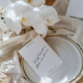 Gast Name Modern Minimal Table Guest Platzkarte