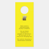 Gast-Parkpass für Firmenlogos auf Spiegel Türanhänger (Rückseite)