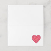 Gast-Platzkarten aus Roter Rübe Platzkarte (Außenseite Aufgefaltet)