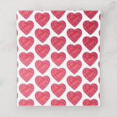 Gast-Platzkarten aus Roter Rübe Platzkarte (Innenseite Aufgefaltet)