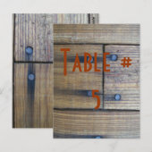 Gast-Tischnummer Postkarte (Vorne/Hinten)