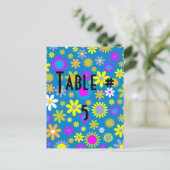 Gast-Tischnummer Postkarte (Stehend Vorderseite)