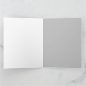 Gast Vielen Dank Geometric Silver Wedding Dankeskarte (Innenseite)