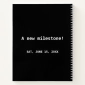 Gast von Fun & Modern Simple Graduation Party Notizblock (Rückseite)