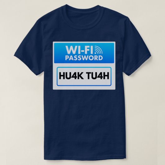 Gast WiFi Kennwort T-Shirt (Design vorne)