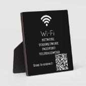 Gäst-WLAN-QR-Code-Schild | WLAN | Fitnessstudio / Fotoplatte (Vorderseite)