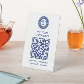 Gäst-WLAN-QR-Code-Schild | WLAN Sockelschild (In SItu)