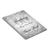 Gastbuch 60. Geburtstags-silbernes Notizblock (Rechte Seite)