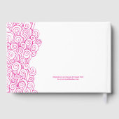 Gastbuch für den Strandurlaub in Rosa Gästebuch (Rückseite)