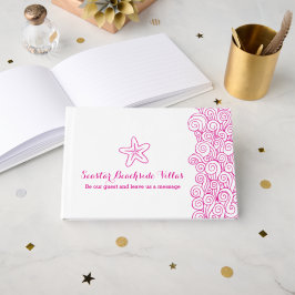 Gastbuch für den Strandurlaub in Rosa Gästebuch