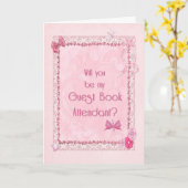 Gastbuchbetreuer Karte (Gelbe Blume)