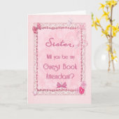 Gastbuchbetreuer Karte (Gelbe Blume)